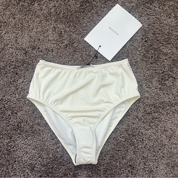 NWT Sleeper High Waisted Bikini Bottoms Size Extra Small XS Black - Picture 1 of 5